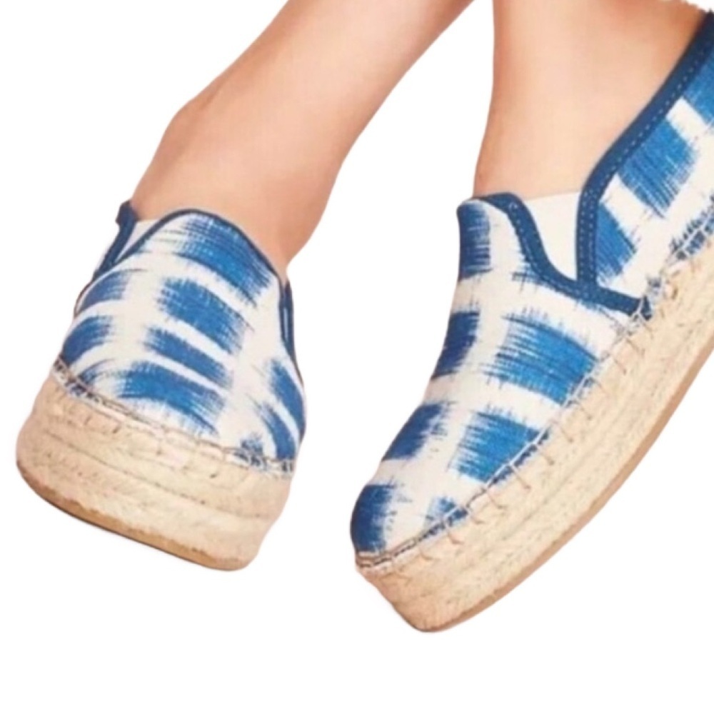 SAM EDELMAN Ikat Print Espadrilles Slip On Platform